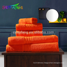 100% bamboo soft plain color bath towels